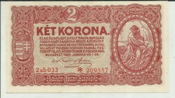 1920.- 2 korona- csillagos - UNC