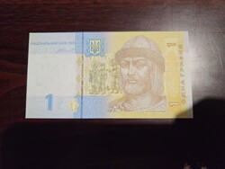 2014-es 1 Hrivnya Ukrajna UNC