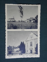 Képeslap,Szlovákia,Fülek,Fiľakovo,Róm. kat. templom és vár,részlet,Gárdony Fenyvesi Bp. kiadás 1940-