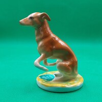 Retro  Kolozsvári Zsolnay/ Iris Cluj porcelán kutya figura