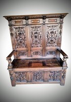 Antique Neo-Renaissance Bench