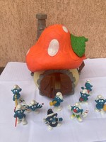 RITKA! Törpök (Smurfs) gyűjtemény eladó – eredeti Peyo / Bully figurák házikóval 🟦
