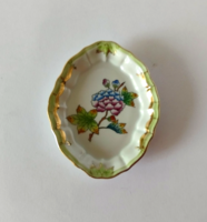 HERENDI "VIKTÓRIA" MINTÁS PORCELÁN GYŰRŰS TÁLKA