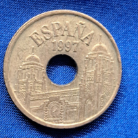 25 Peseta 1997.  emlék érme Spanyolország (1780)