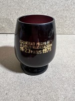 "Csongrád megye hete a Lodzi vajdaságban 1975" emlékpohár. 3514