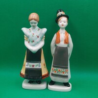 Káldor Aurél Hollóházi  Matyó  Magyar fiú, Magyar lány figura
