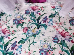 VÉGKIÁRUSÍTÁS!!! 50 %-OS LEÁRAZÁS TEXTIL TERMÉKEKRE !!! Meseszép len szövet anyag ( 2 db )