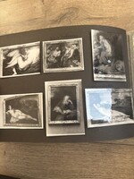 Régi turisztikai látvànyoságok fotó album fekete fehér 240db