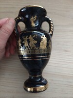 Görög fekete kicsi váza
