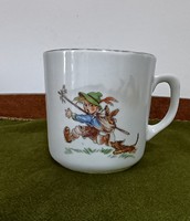 Régi Zsolnay mese mintás bögre