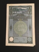 Budapest Székesfőváros Kötelezvény 5000 Korona 1920.