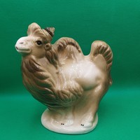 Retro Szovjet Téve formájú  porcelán italos flaska