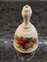 Royal Albert old country roses angol porcelán csengettyű csengő harang