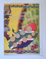 Dél Afrika 9 db-os forgalmi érme sor, 1990.