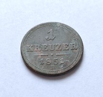 1 Kreuzer / Krajcár 1851 B.
