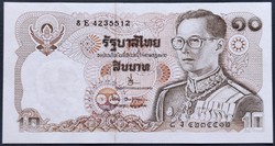 Thaiföld 10 Baht 1980, EF+.