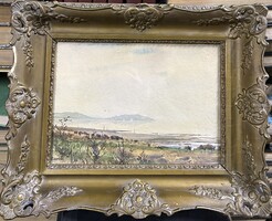 Rökk Károly (1891-1970) : Tihany, Extrém ritka gyűjtői darab