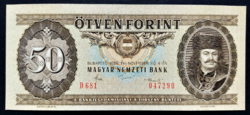 Vágáshibás! 50 Forint 1986, EF+.