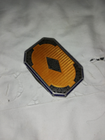 Osztrák Edwardian mintás ezüst és guilloche zománc díszítéses snuff  (tubák) doboz  E