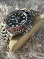 Rolex GMT-Master II “Pepsi” Jubilee 40mm Acél Karóra replika karóra