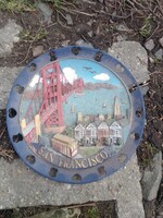 San Francisco emlék fali tál műanyag?