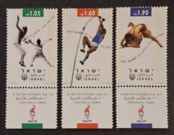 1996. IZRAEL - Olimpiai Játékok - Atlanta sor - postatiszta - kat.ár  11 €   (V-304.)