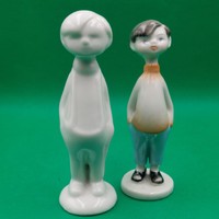 Extrém ritka gyűjtői Káldor Aurél Hollóházi  Kisfiú Mintadarab