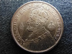Svédország Az uralkodás 25. évfordulója .800 ezüst 2 Korona 1897 EB