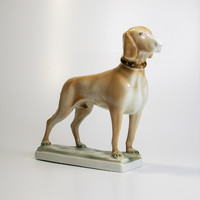 Zsolnay vizsla kutya figura