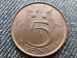 Hollandia I. Julianna (1948-1980) 5 Cent 1980