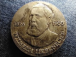 Németország 150 éve született Liebknecht .625 ezüst 20 Márka 1976 A