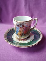 Zsolnay porcelán. Kávés csésze és alja. Szép darab.
