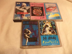 5db kazetta Scorpions, Motorhead, Roses,ACDC (4485)