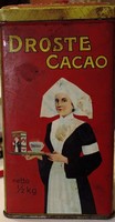 Droste cacao régi antik holland fémdoboz
