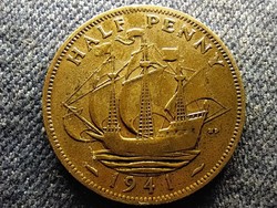Anglia VI. György (1936-1952) 1/2 Penny 1941