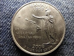 USA 50 State Quarters Hawaii 1/4 Dollár 2008 D
