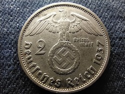 Németország Horogkeresztes .625 ezüst 2 birodalmi márka 1937 F