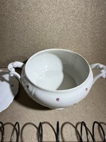Régi Zsolnay porcelán leveses tál. 3564