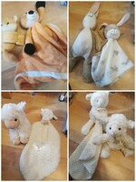 Szundikendő játékokkal 307. (Nyuszi, Róka, Bari) - Nappy with toy. 307. (Rabbit, Fox, Lamb)