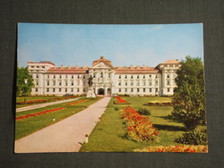 Képeslap,Gödöllő,Agrártudományi egyetem,Kálmán herceg szobor,park látkép,részlet, 1970-