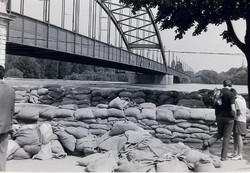 Régi fotónegatív Szeged árvizkészültség  1960-as évek  B12/4/26-27