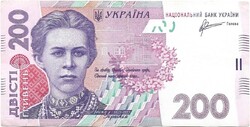 200 hrivnya 2011 Ukrajna
