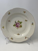 Herendi porcelán mélytányér Petite Rose Bouquet PBR  mintával (25cm) RZ