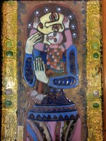 Fajka Jànos (1935-2021) Anyaság/ Tüzzomànc