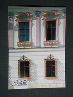 Képeslap,Gödöllő,Királyi kastély,múzeum,díszablak látkép,részlet, 1990-