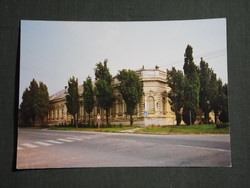Képeslap,Gyoma,Gyomaendrőd,Tanácsháza látkép,részlet, 1984-
