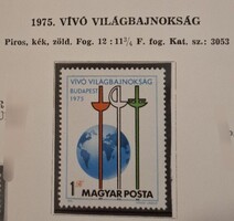 Vívó Világbajnokság, 1975-ös kiadás. Első tulajdonostól. Hibátlan, postatiszta, szépen tartva.