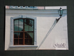 Képeslap,Gödöllő,Királyi kastély,múzeum,díszablak látkép,részlet, 1990-