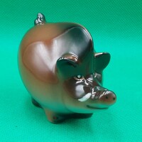 Hollóházi  porcelán  Vadkan, Vaddisznó  figura