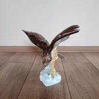 Régi Herendi porcelán sas madár figura